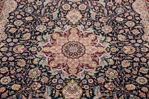 Pak-Persian Blue Hand Knotted 47 X 73 Area Rug 700-146109 Image 3