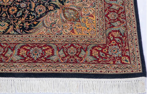 Pak-Persian Blue Hand Knotted 47 X 73 Area Rug 700-146109 Image 4