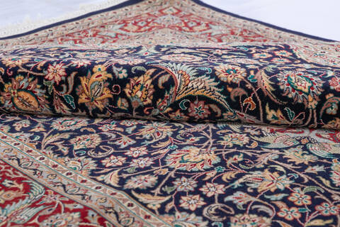 Pak-Persian Blue Hand Knotted 47 X 73 Area Rug 700-146109 Image 5