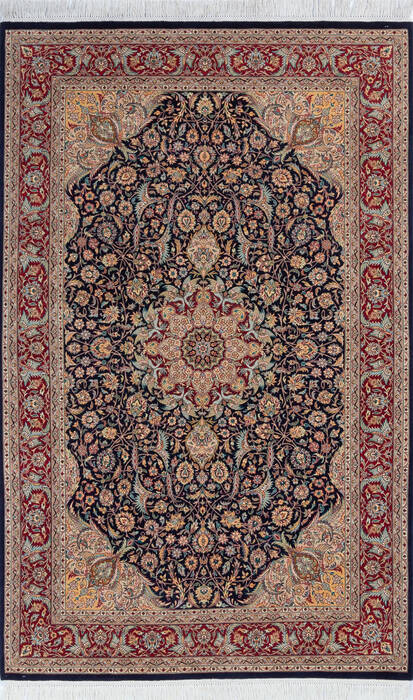 Pak-Persian Blue Hand Knotted 47 X 73 Area Rug 700-146109 Image 0