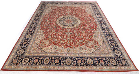 Pak-Persian Orange Hand Knotted 811 X 123 Area Rug 700-146112 Image 1