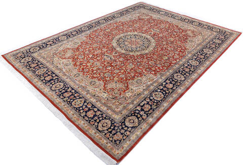 Pak-Persian Orange Hand Knotted 811 X 123 Area Rug 700-146112 Image 2