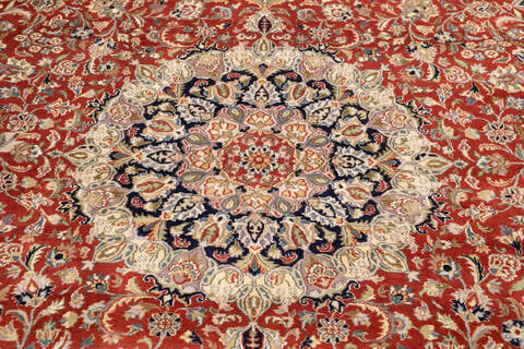 Pak-Persian Orange Hand Knotted 811 X 123 Area Rug 700-146112 Image 3
