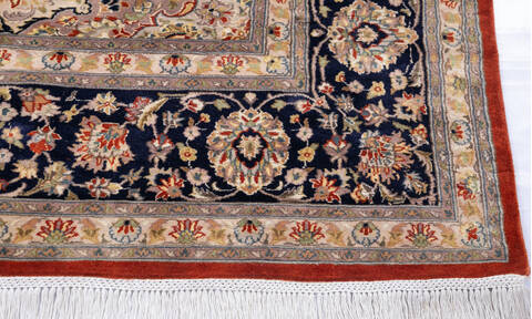 Pak-Persian Orange Hand Knotted 811 X 123 Area Rug 700-146112 Image 4