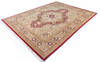 Pak-Persian Red Hand Knotted 90 X 121  Area Rug 700-146114 Thumb 2