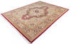 Pak-Persian Red Hand Knotted 90 X 121 Area Rug 700-146114 Thumb 2