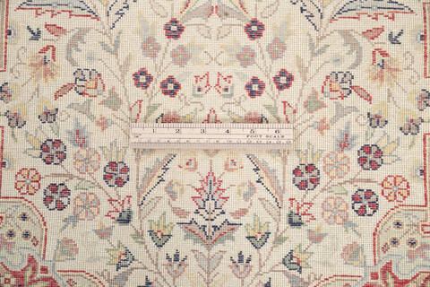 Pak-Persian Beige Runner Hand Knotted 27 X 103 Area Rug 700-146115 Image 6