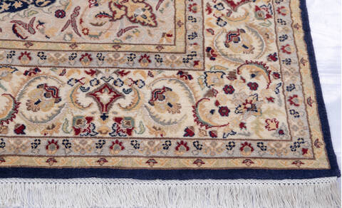 Pak-Persian Blue Hand Knotted 80 X 100  Area Rug 700-146117 Image 4