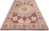 Pak-Persian Red Hand Knotted 101 X 141 Area Rug 700-146119 Thumb 1