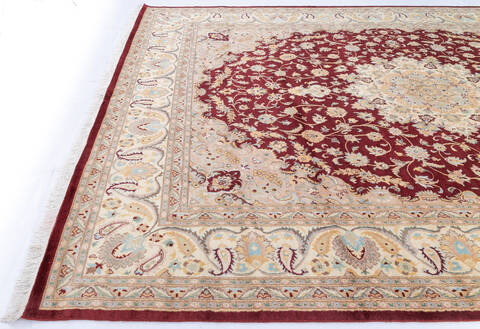 Pak-Persian Red Hand Knotted 90 X 125 Area Rug 700-146120 Image 5