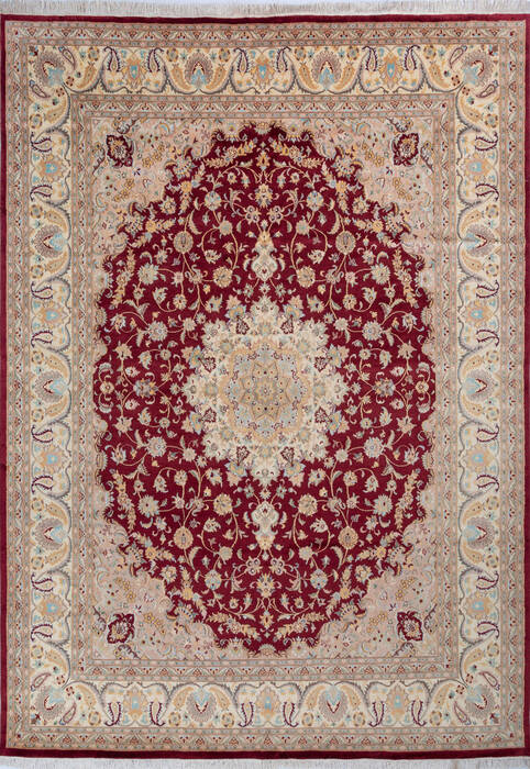 Pak-Persian Red Hand Knotted 90 X 125 Area Rug 700-146120 Image 0