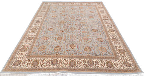 Pak-Persian Blue Hand Knotted 90 X 122 Area Rug 700-146121 Image 1