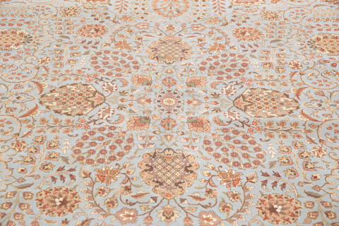 Pak-Persian Blue Hand Knotted 90 X 122 Area Rug 700-146121 Image 3