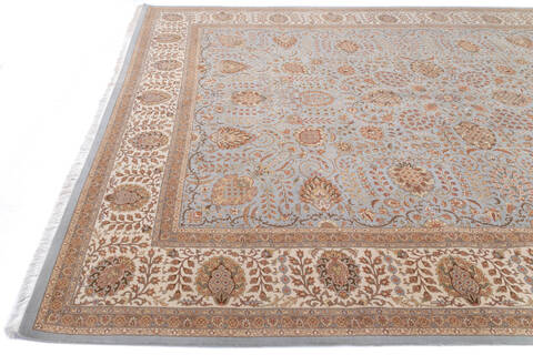 Pak-Persian Blue Hand Knotted 90 X 122 Area Rug 700-146121 Image 5