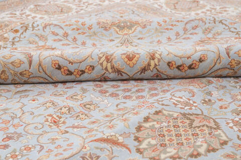 Pak-Persian Blue Hand Knotted 90 X 122 Area Rug 700-146121 Image 6