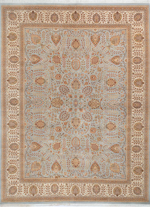 Pak-Persian Blue Hand Knotted 90 X 122 Area Rug 700-146121 Image 0