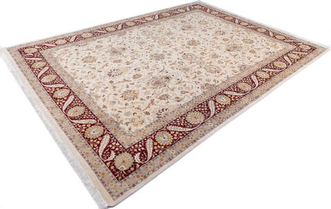 Pak-Persian Beige Hand Knotted 910 X 140 Area Rug 700-146122 Image 2
