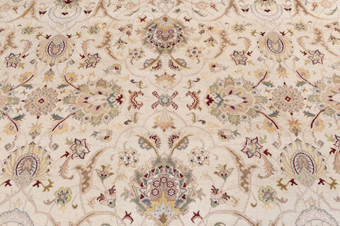 Pak-Persian Beige Hand Knotted 910 X 140 Area Rug 700-146122 Image 3