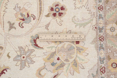 Pak-Persian Beige Hand Knotted 910 X 140 Area Rug 700-146122 Image 7
