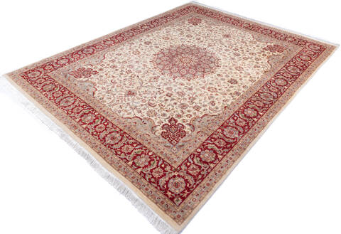 Pak-Persian Beige Hand Knotted 90 X 124 Area Rug 700-146123 Image 2