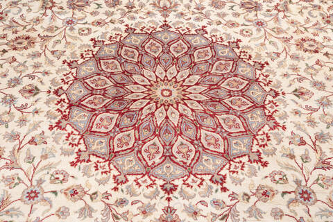 Pak-Persian Beige Hand Knotted 90 X 124 Area Rug 700-146123 Image 3