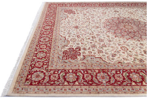 Pak-Persian Beige Hand Knotted 90 X 124 Area Rug 700-146123 Image 5