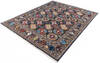 Chobi Grey Hand Knotted 81 X 100  Area Rug 700-146126 Thumb 2