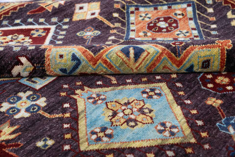 Chobi Black Hand Knotted 60 X 93 Area Rug 700-146129 Image 6