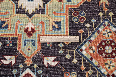 Chobi Black Hand Knotted 60 X 93 Area Rug 700-146129 Image 7