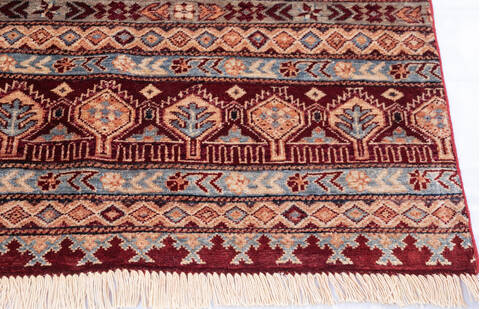 Chobi Red Hand Knotted 67 X 910 Area Rug 700-146131 Image 4