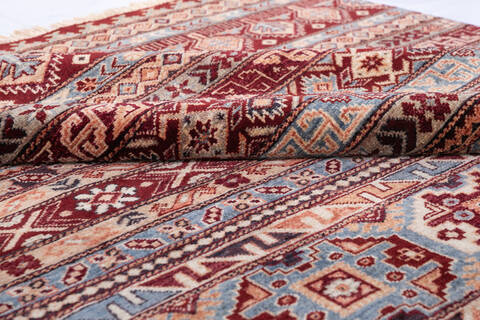 Chobi Red Hand Knotted 67 X 910 Area Rug 700-146131 Image 5