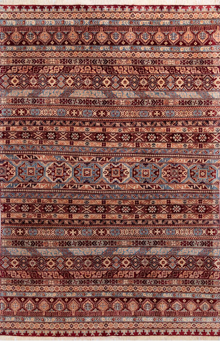 Chobi Red Hand Knotted 67 X 910 Area Rug 700-146131 Image 0