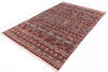 Chobi Red Hand Knotted 67 X 910  Area Rug 700-146131 Thumb 2