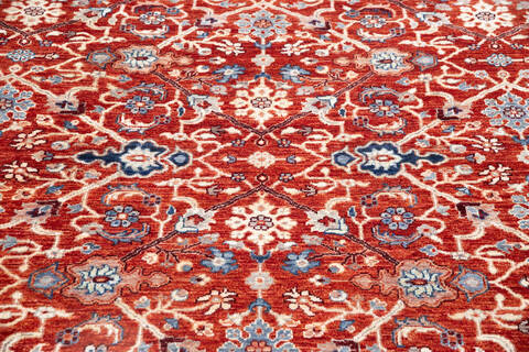 Chobi Red Hand Knotted 69 X 99 Area Rug 700-146132 Image 3