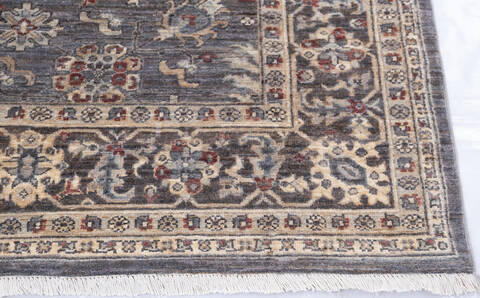 Chobi Grey Hand Knotted 65 X 99 Area Rug 700-146133 Image 4