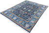 Oushak Blue Hand Knotted 80 X 98  Area Rug 700-146136 Thumb 2