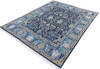Oushak Blue Hand Knotted 80 X 98 Area Rug 700-146136 Thumb 2