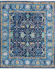 Oushak Blue Hand Knotted 80 X 98 Area Rug 700-146136 Thumb 0