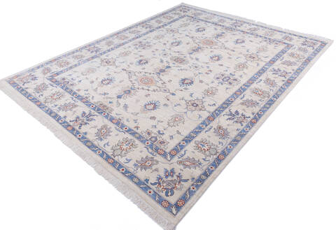 Chobi White Hand Knotted 91 X 116 Area Rug 700-146139 Image 2