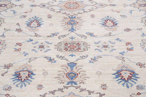 Chobi White Hand Knotted 91 X 116 Area Rug 700-146139 Image 3