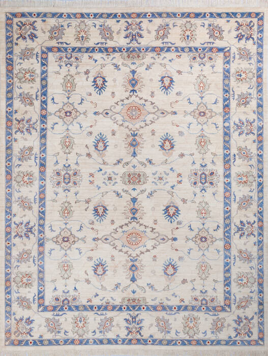 Chobi White Hand Knotted 91 X 116 Area Rug 700-146139 Image 0