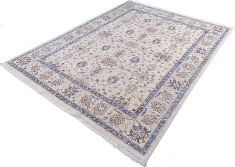 Chobi White Hand Knotted 711 X 99 Area Rug 700-146140 Image 1