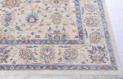 Chobi White Hand Knotted 711 X 99 Area Rug 700-146140 Image 3