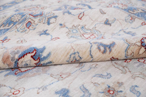 Chobi White Hand Knotted 711 X 99 Area Rug 700-146140 Image 4