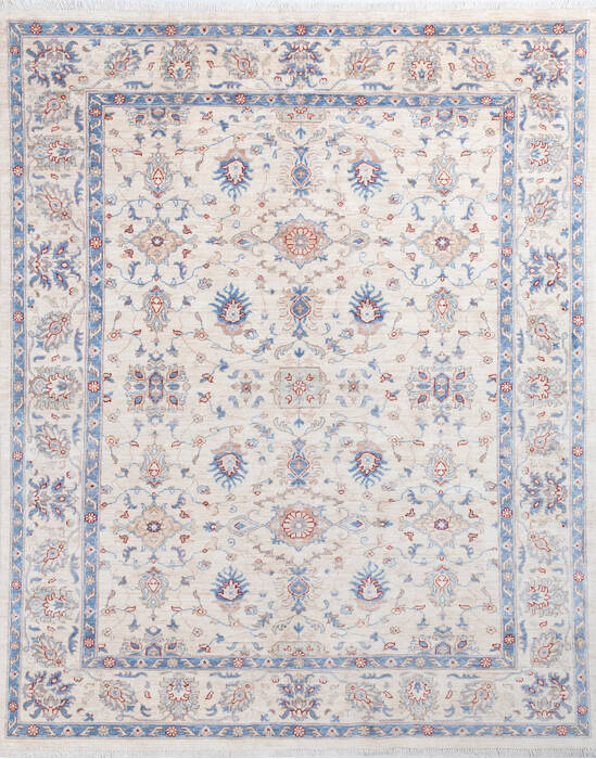 Chobi White Hand Knotted 711 X 99 Area Rug 700-146140 Image 0