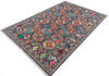 Chobi Grey Hand Knotted 66 X 910 Area Rug 700-146143 Thumb 2