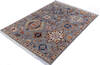 Chobi Grey Hand Knotted 410 X 68  Area Rug 700-146144 Thumb 2