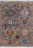 Chobi Grey Hand Knotted 410 X 68  Area Rug 700-146144 Thumb 0