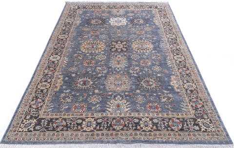Chobi Blue Hand Knotted 66 X 97 Area Rug 700-146145 Image 1