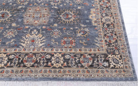 Chobi Blue Hand Knotted 66 X 97 Area Rug 700-146145 Image 4